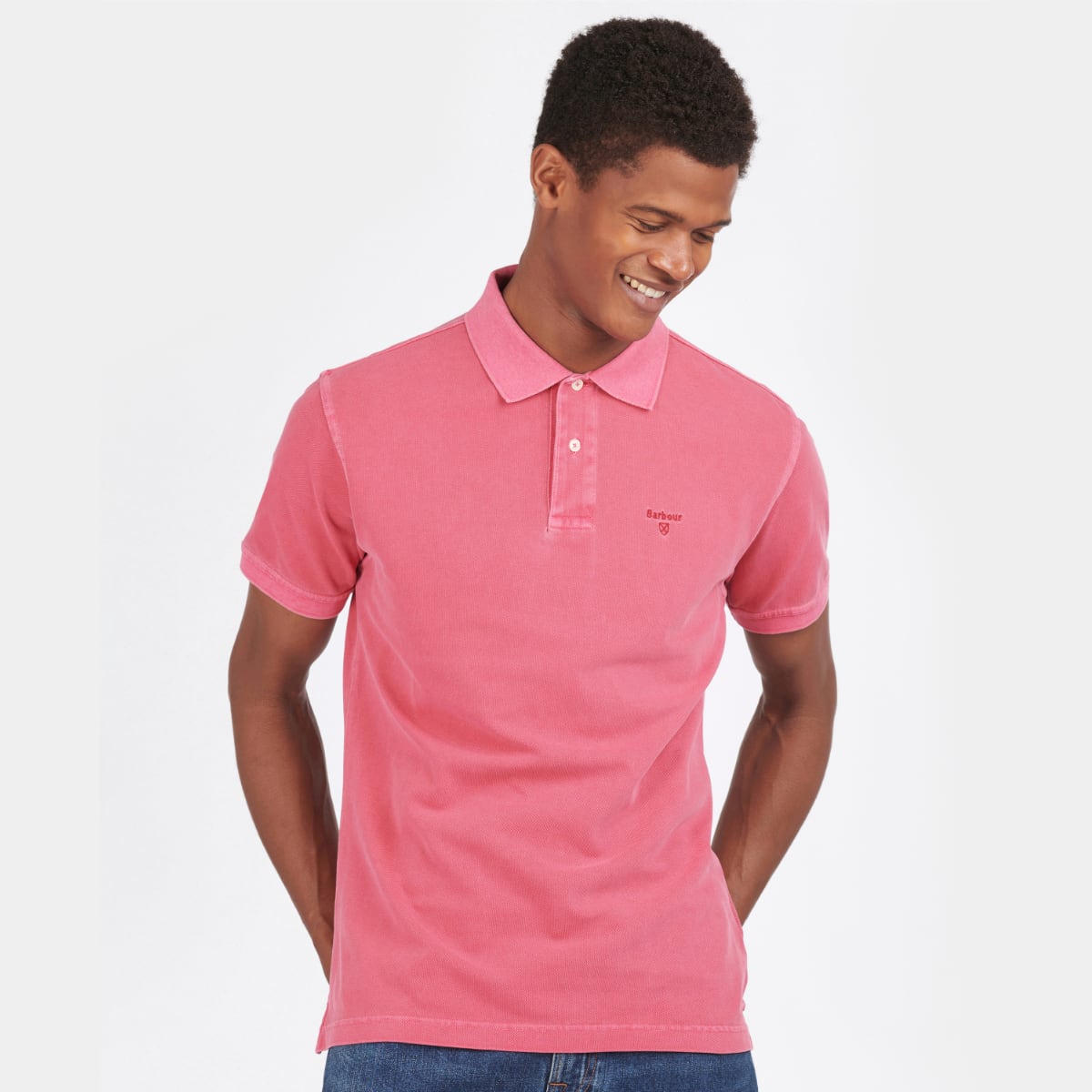 Barbour Washed Sports Polo | Fuscia