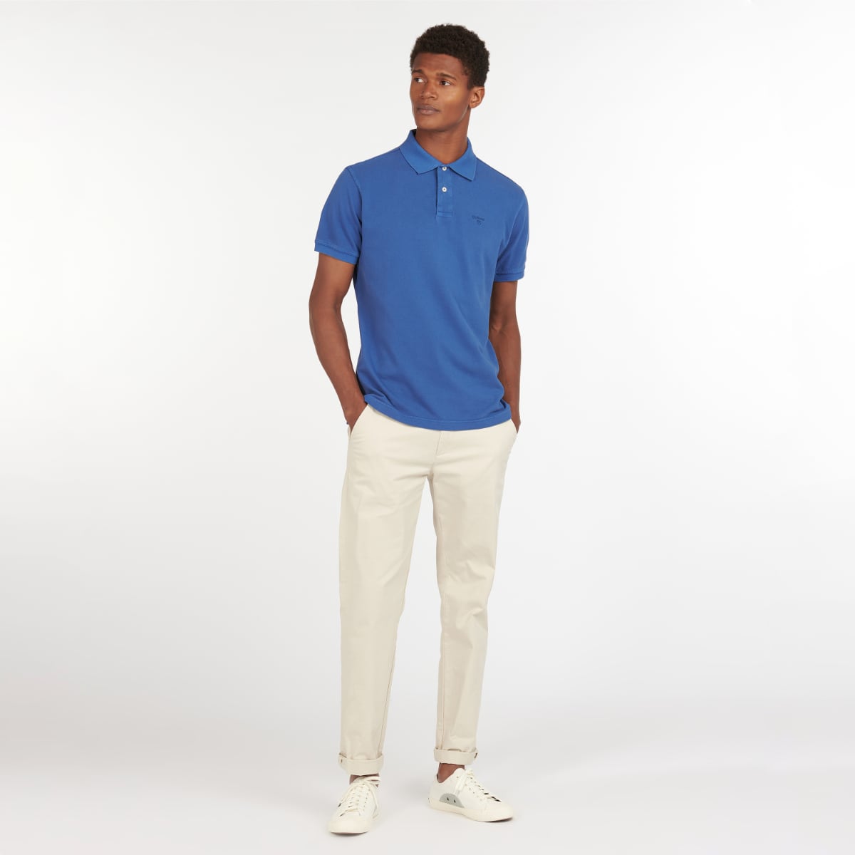 Barbour Washed Sports Polo | Marine Blue