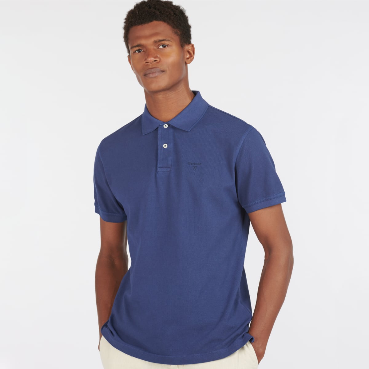 Barbour Washed Sports Polo | Navy