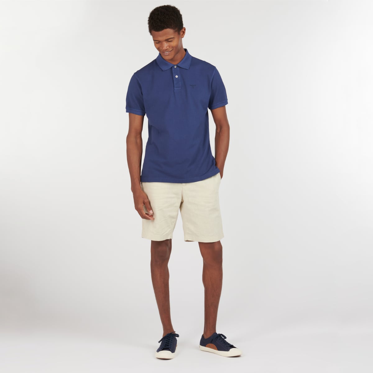 Barbour Washed Sports Polo | Navy