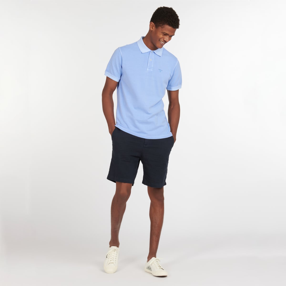 Barbour Washed Sports Polo | Sky