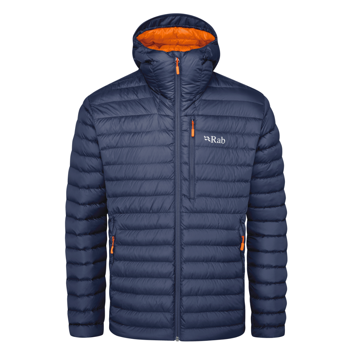 Rab Microlight Alpine Insulated Men's Jacket | Deep Ink (Marmalade trim)
