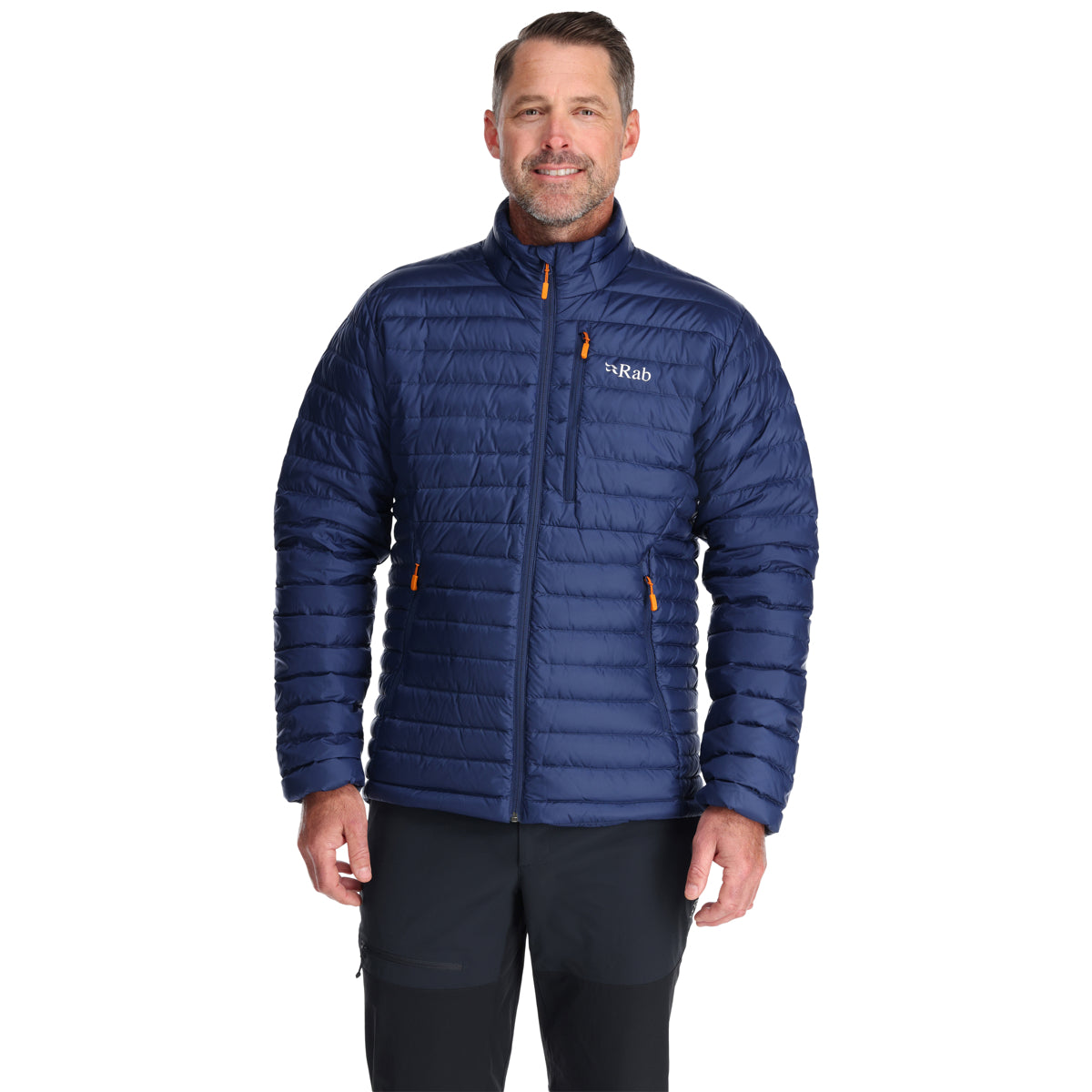 Rab Microlight Insulated Men's Jacket | Deep Ink (Marmalade Lining)