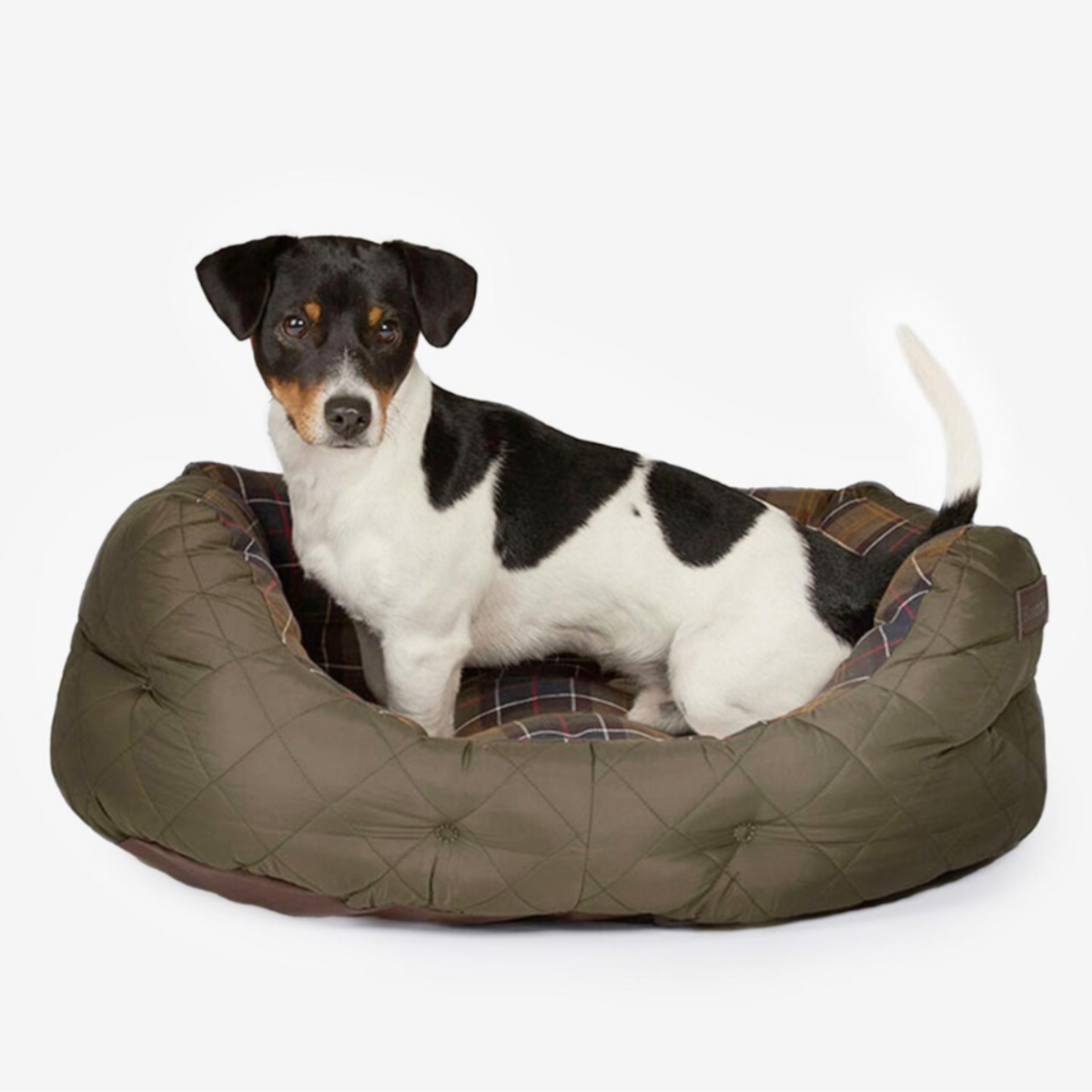 Barbour Quilted Dog Bed 24 Inch  | Olive