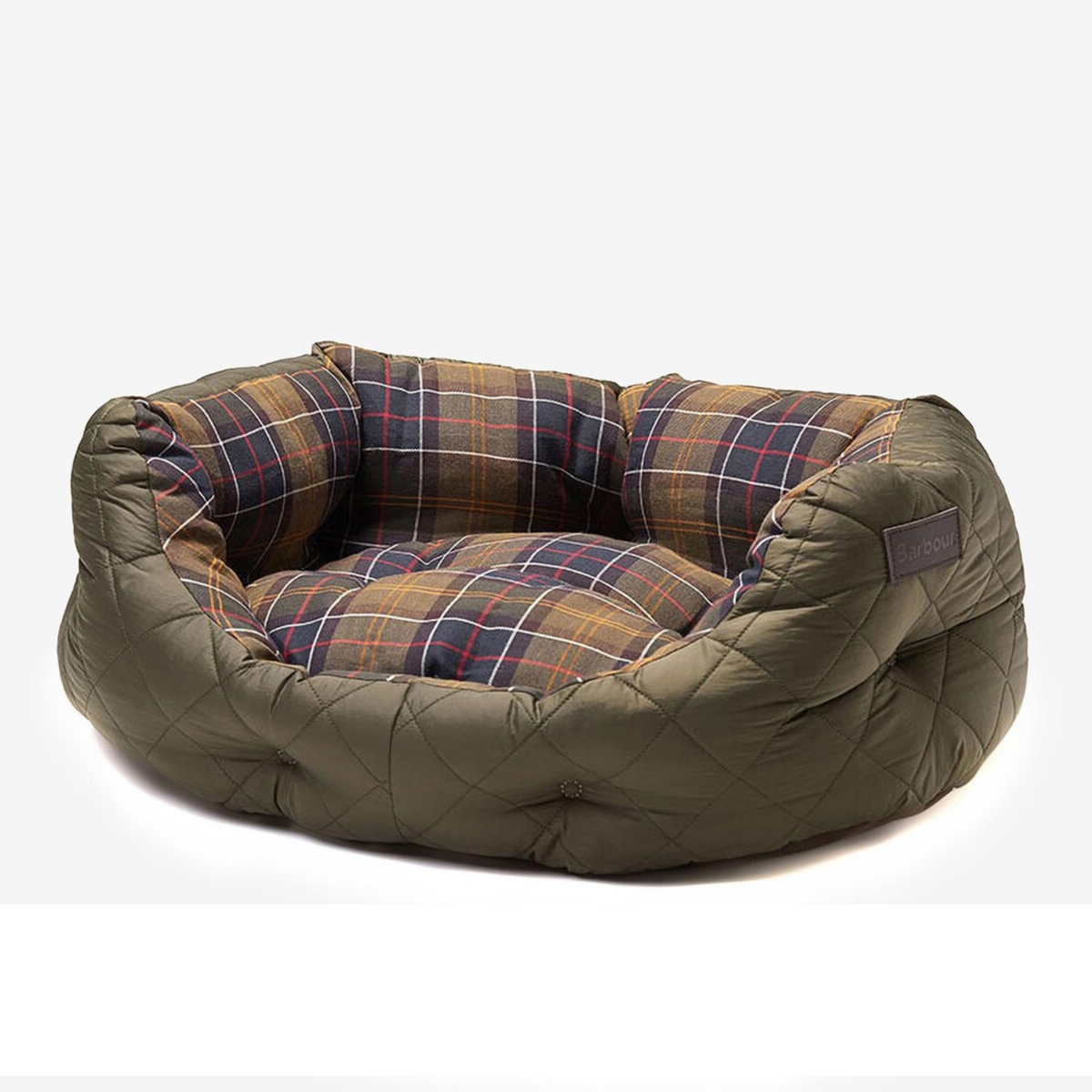 Barbour Quilted Dog Bed 24 Inch | Olive