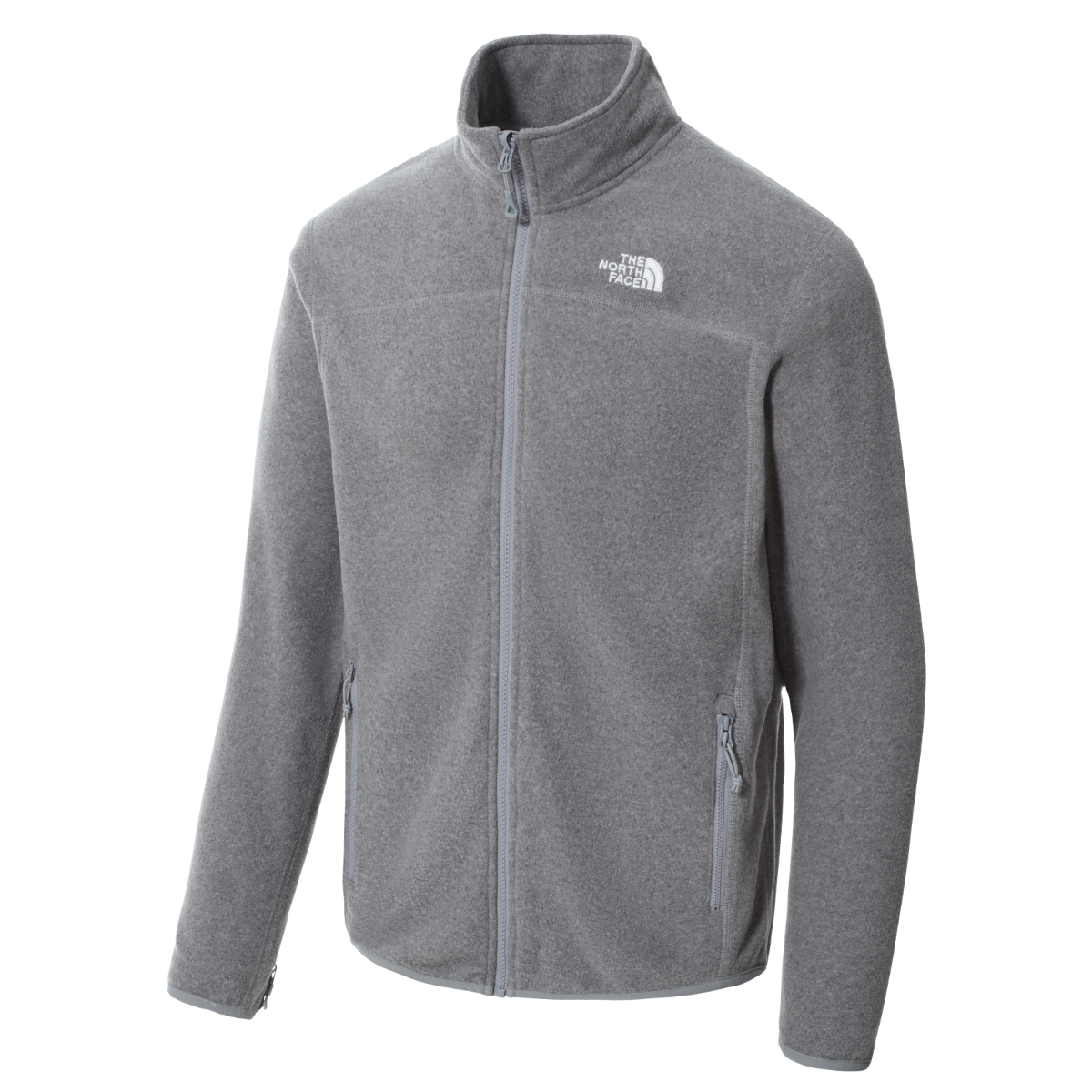 The North Face 100 Glacier Full Zip Fleece Men's Jacket | TNF Medium Grey Heather
