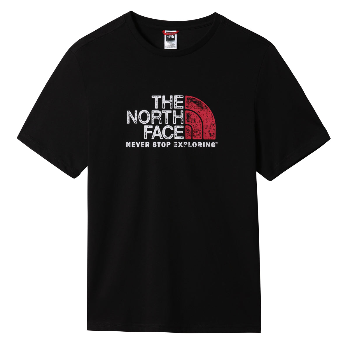 The North Face Rust Men's T-Shirt | TNF Black | Brilliant Coral