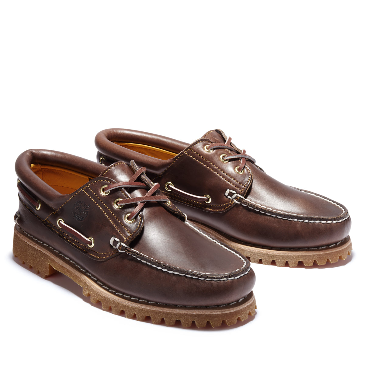 Timberland 3-Eye Boat Shoe Brown Men's Heritage Style UK