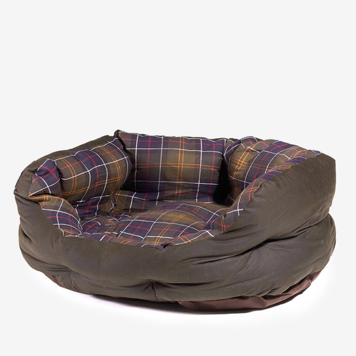 Barbour Waxed Cotton Dog Bed 24 Inch  | Classic / Olive