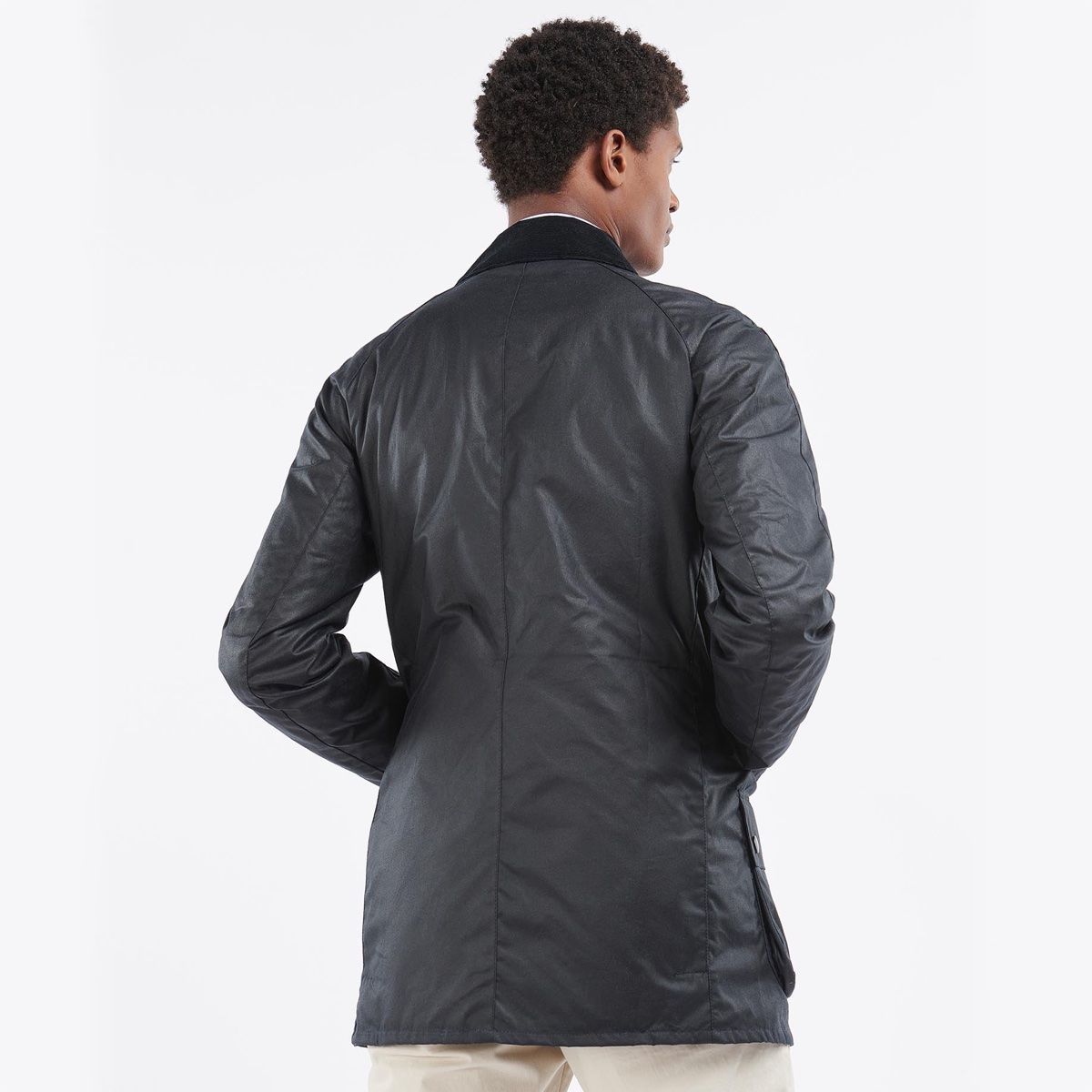 Barbour Beausby jacket in navy – back view