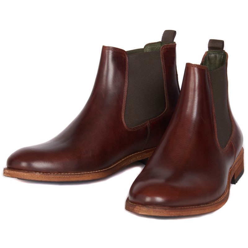 Barbour Bedlington Men's Chelsea Boots | Mahogany