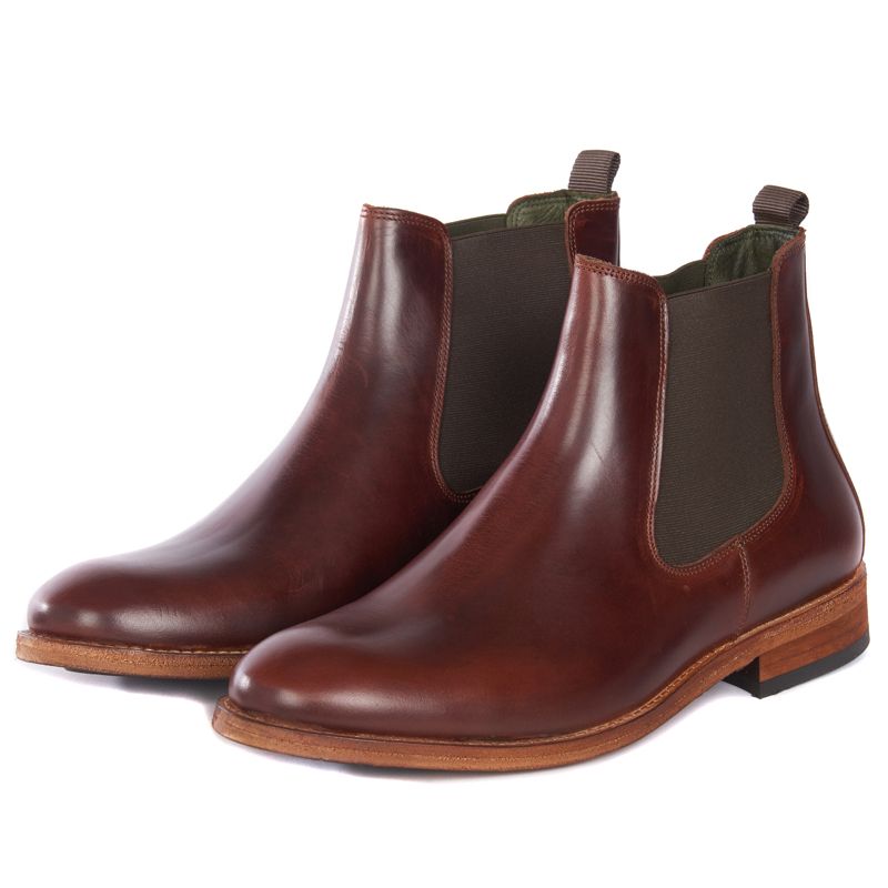 Barbour Bedlington Men's Chelsea Boots | Mahogany