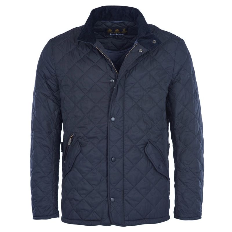 mens quilted blue jacket