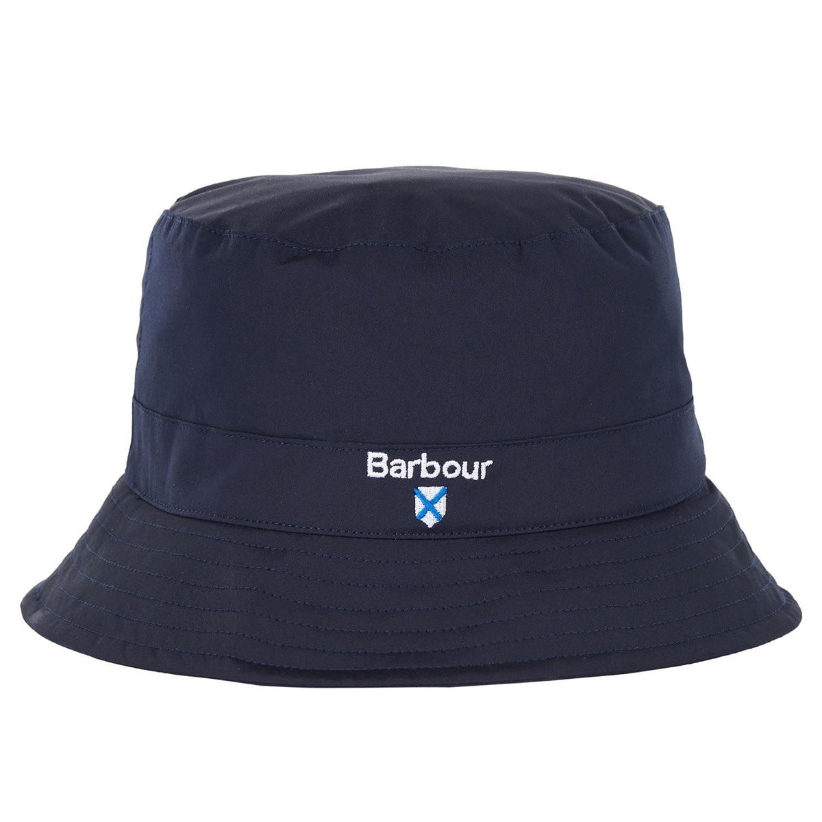 Barbour Crest Waterproof Packaway Sports Hat | Navy