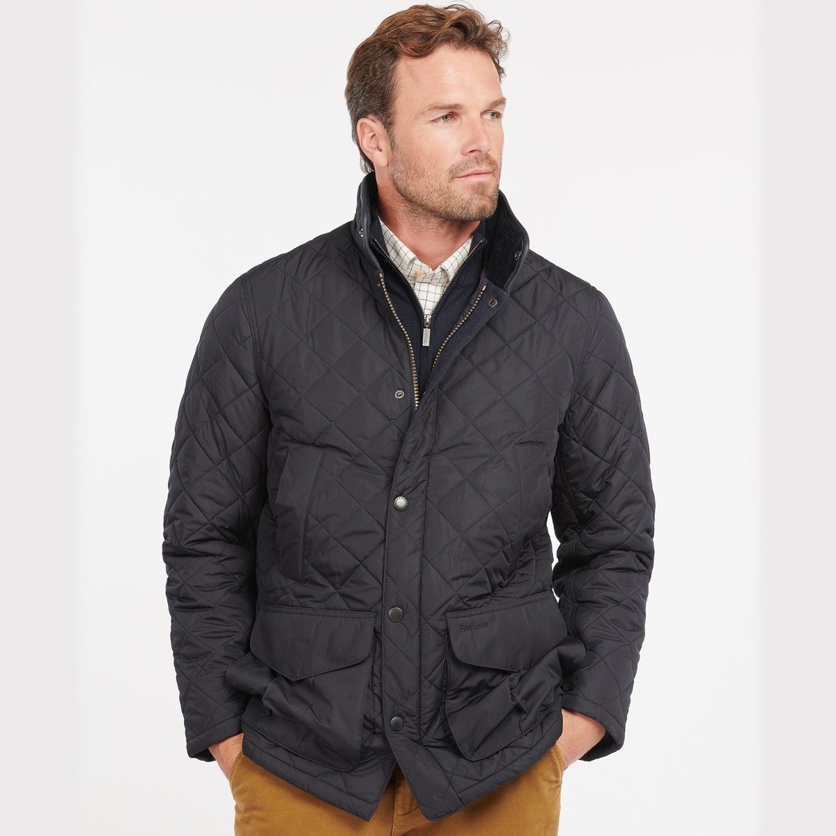 Barbour Devon Quilted Men's Jacket | Navy