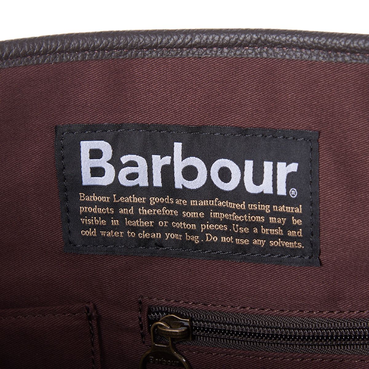 Barbour Holford Leather Cross Body Shoulder Bag | Chocolate