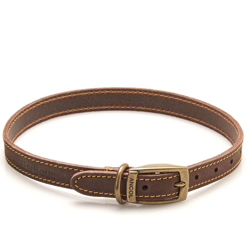 Barbour Leather Dog Collar | Brown
