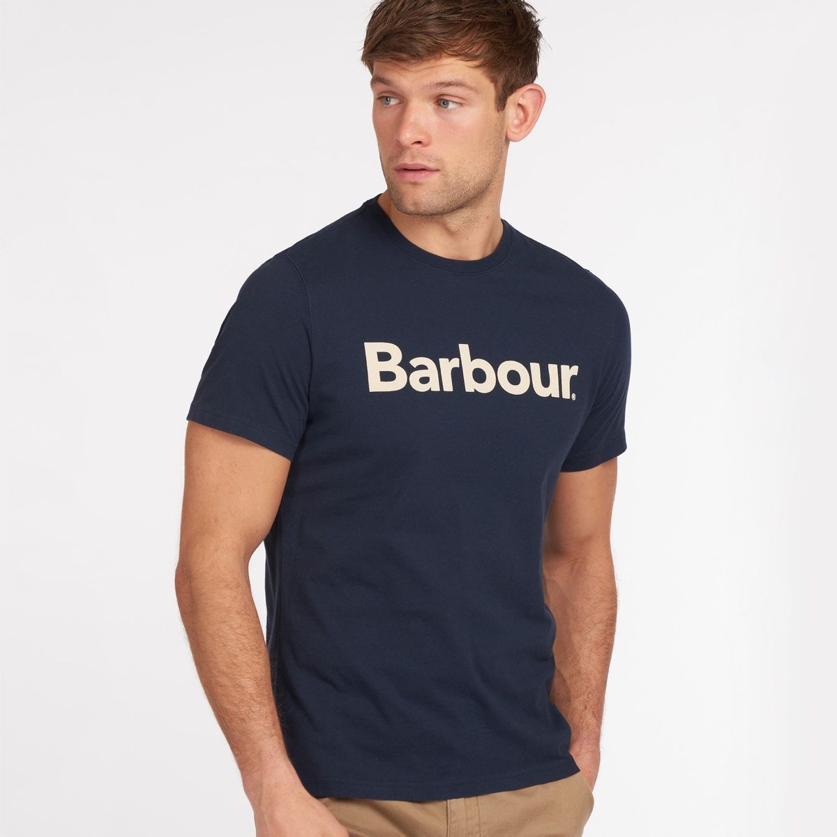 Barbour Men's Logo T-Shirt | New Navy