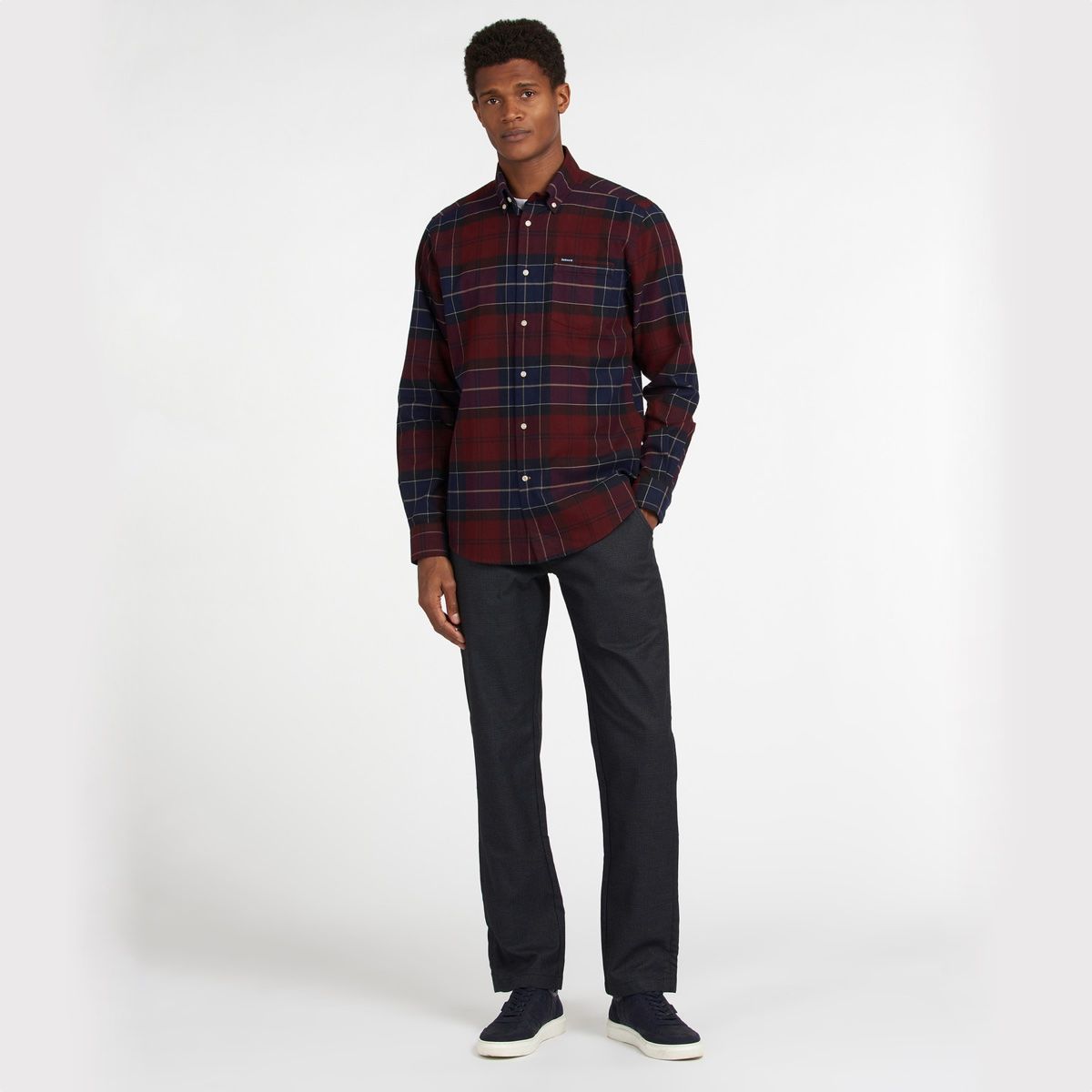 Barbour Lustleigh Tailored Fit Men's Shirt | Merlot