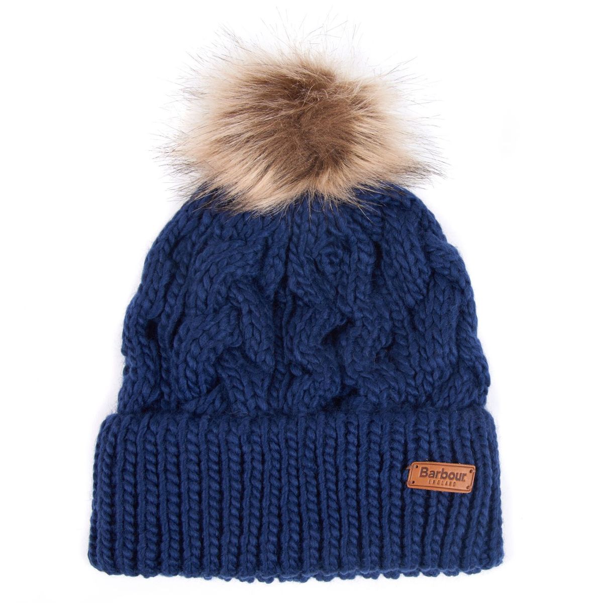 Barbour Penshaw Cable Beanie | Navy