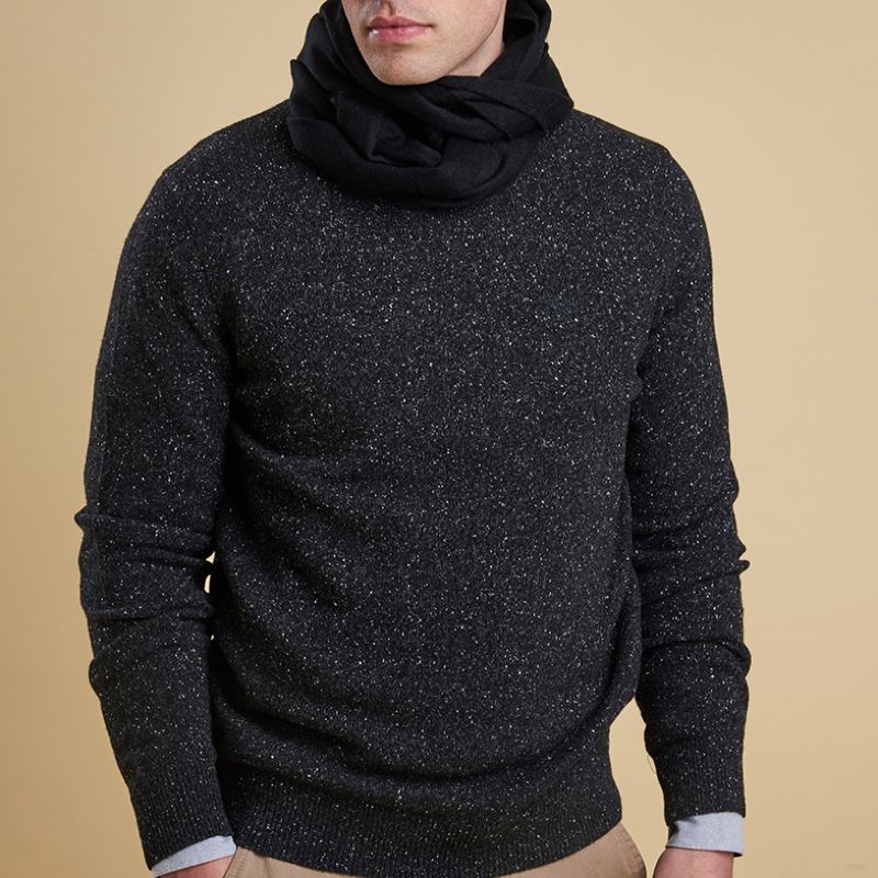 Barbour Plain Lambswool Scarf | Black