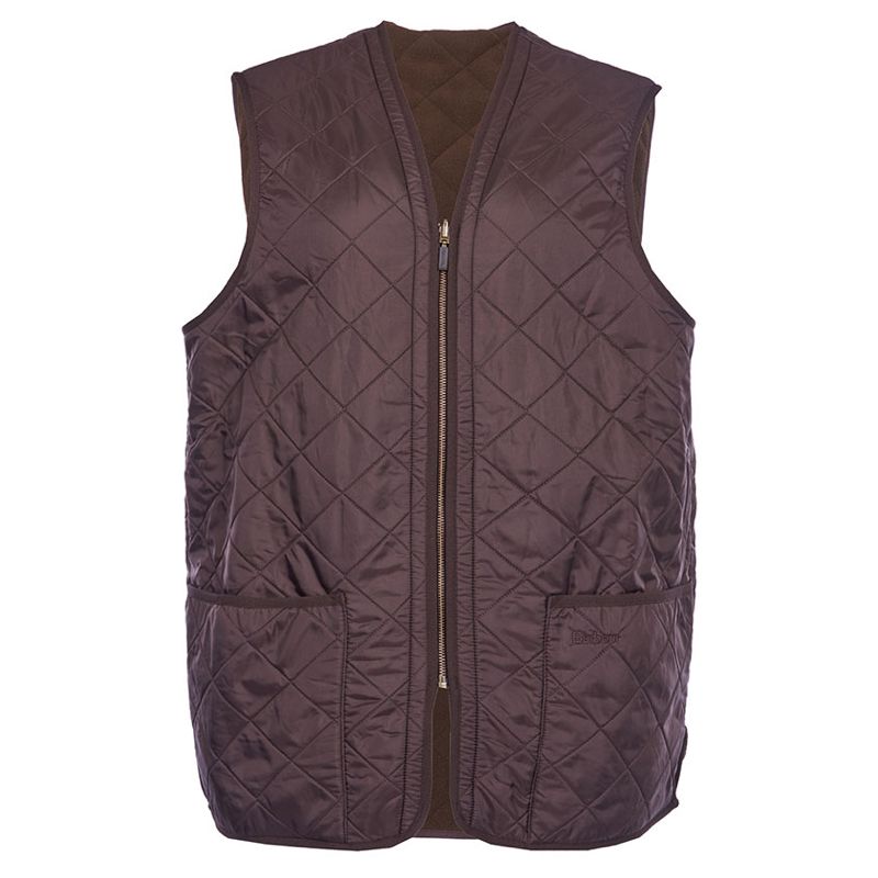 Barbour Polarquilt Zip-In Liner Men's Gilet | Dark Brown