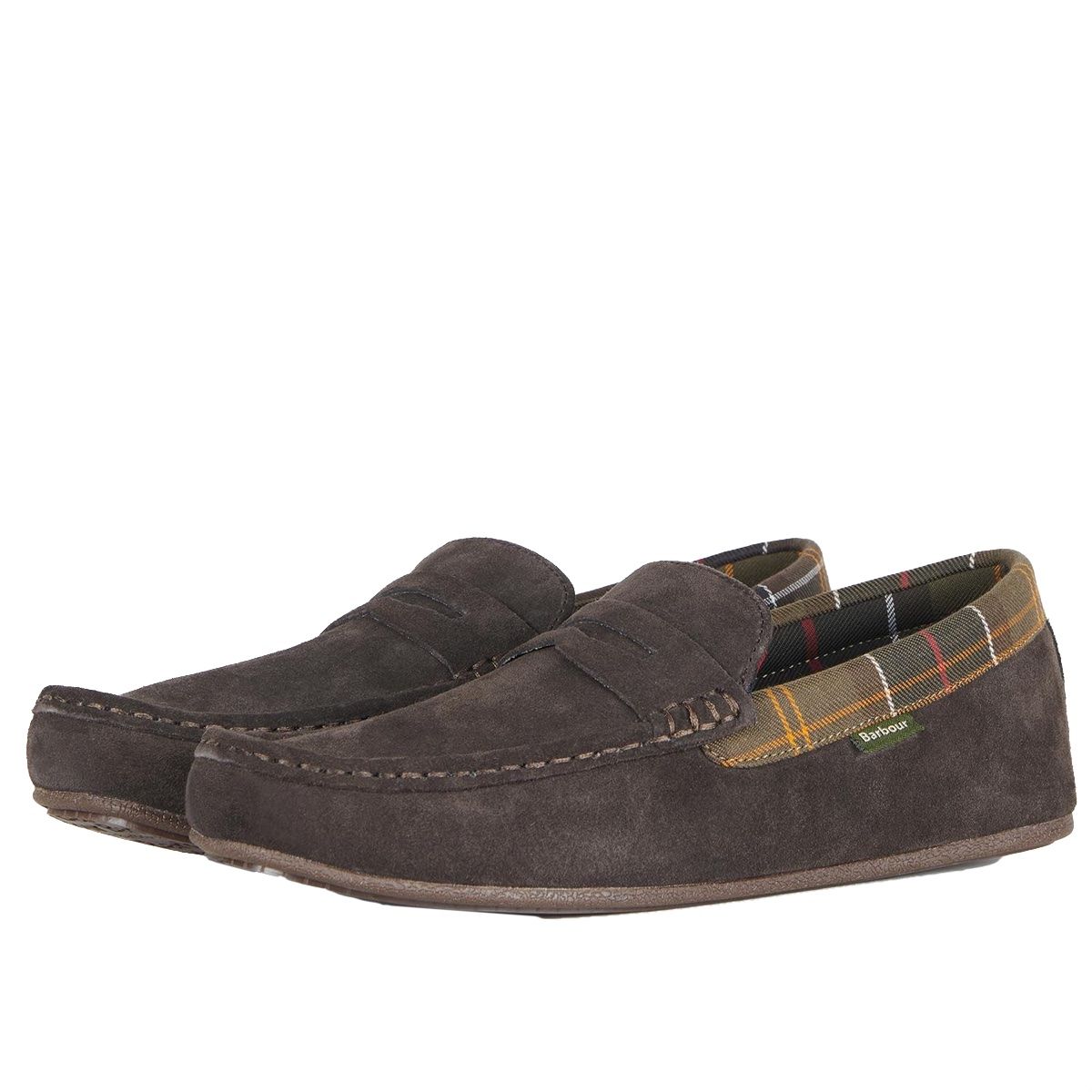 Barbour Porterfield Men's Slipper | Brown Suede