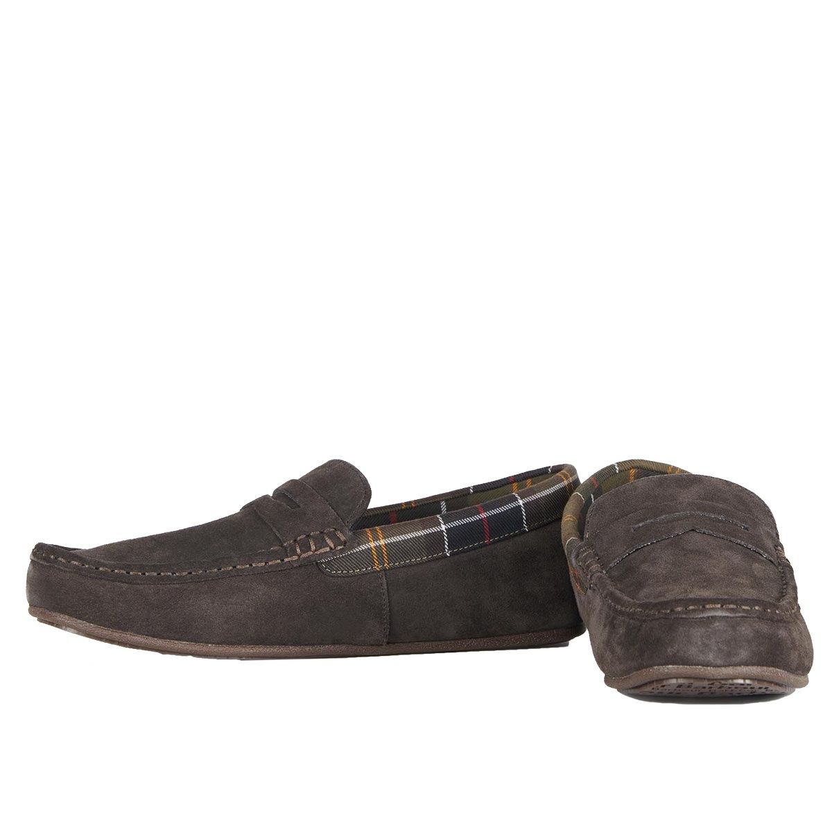 Barbour Porterfield Men's Slipper | Brown Suede