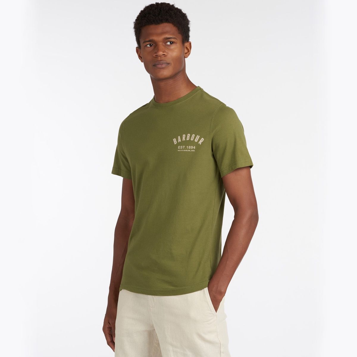 Barbour Men's Preppy T-Shirt | Burnt Olive