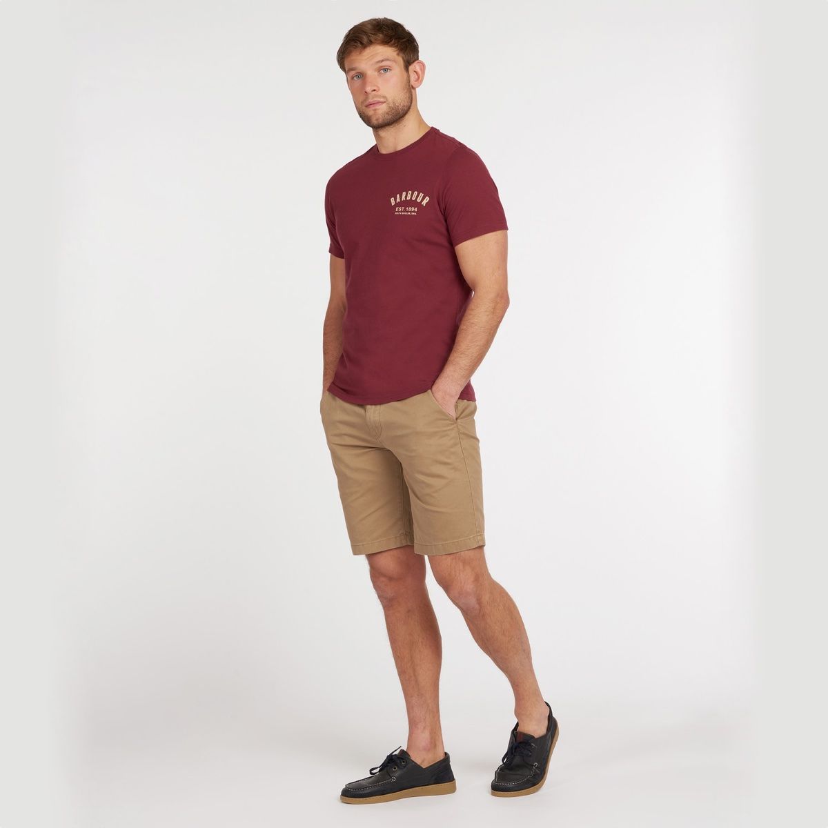 Barbour Men's Preppy T-Shirt | Ruby