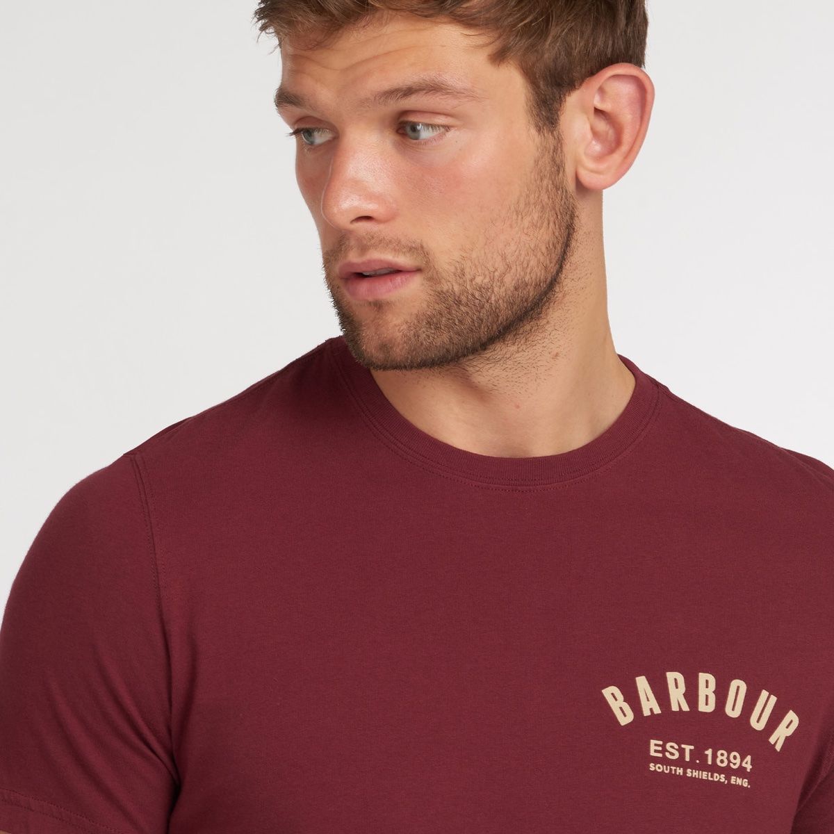 Barbour Men's Preppy T-Shirt | Ruby