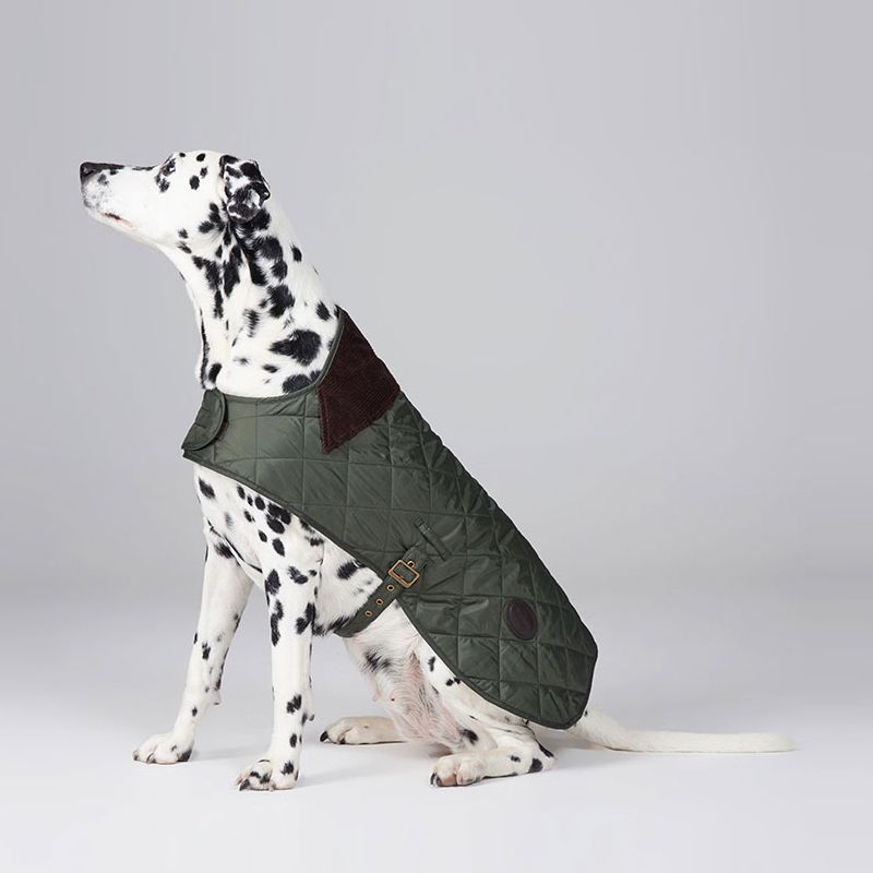 Barbour Quilted Dog Coat Olive