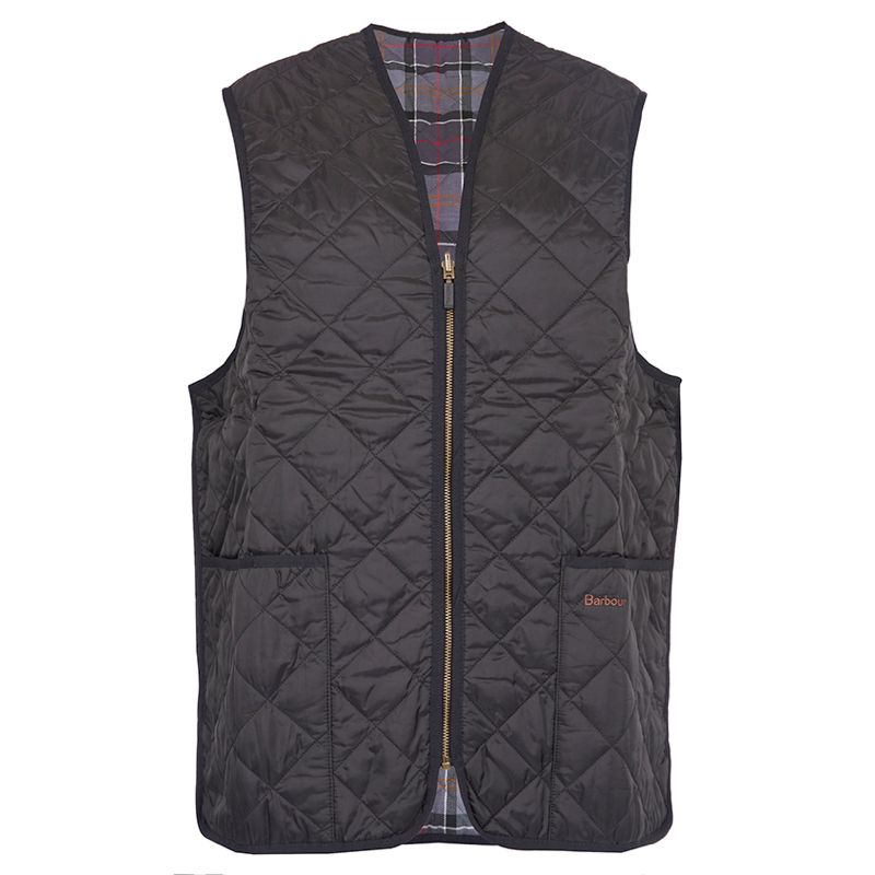 Barbour Zip-In Liner Quilted Men's Gilet | Black (Modern Lining)