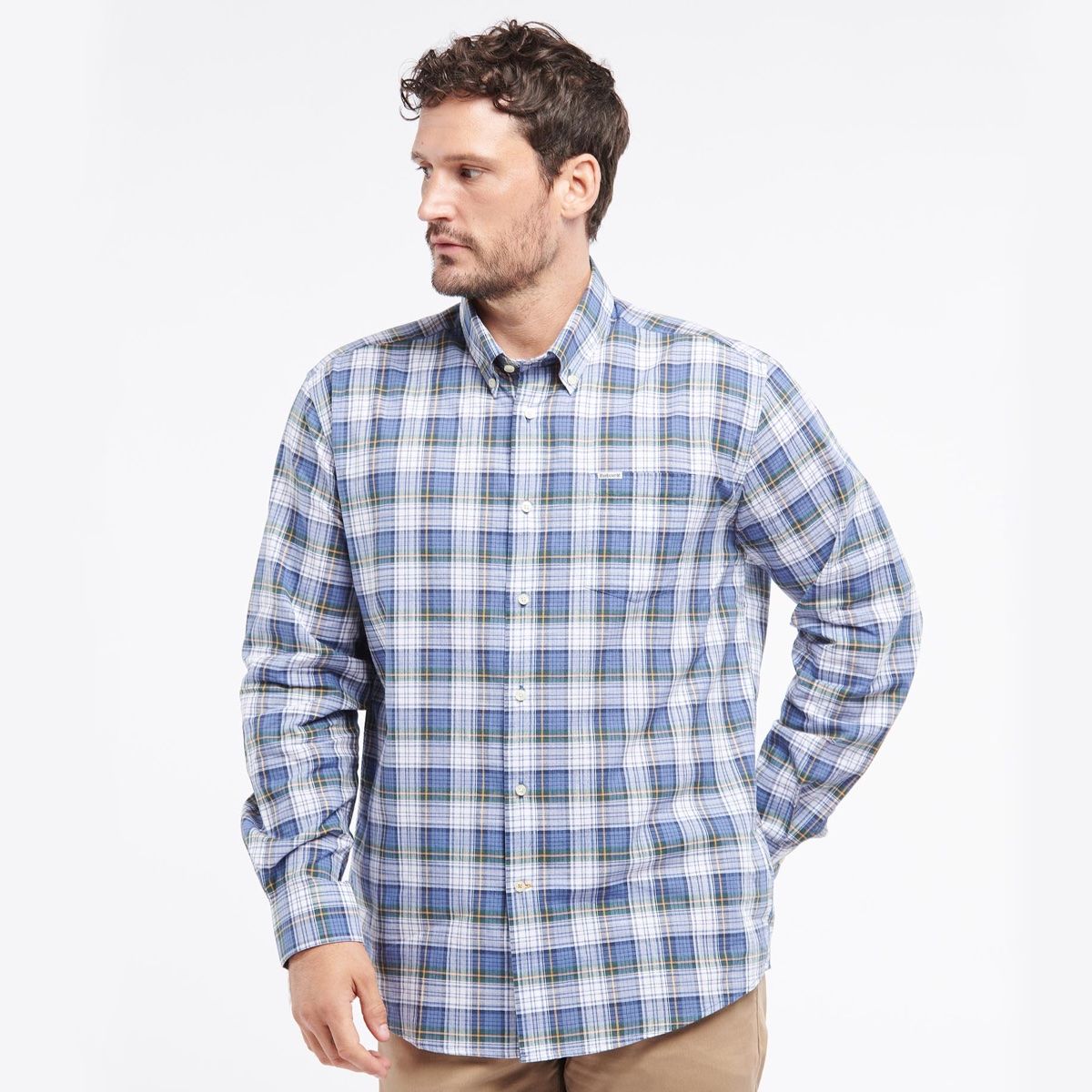 Barbour Sadle Regular Fit Men's Shirt | Navy