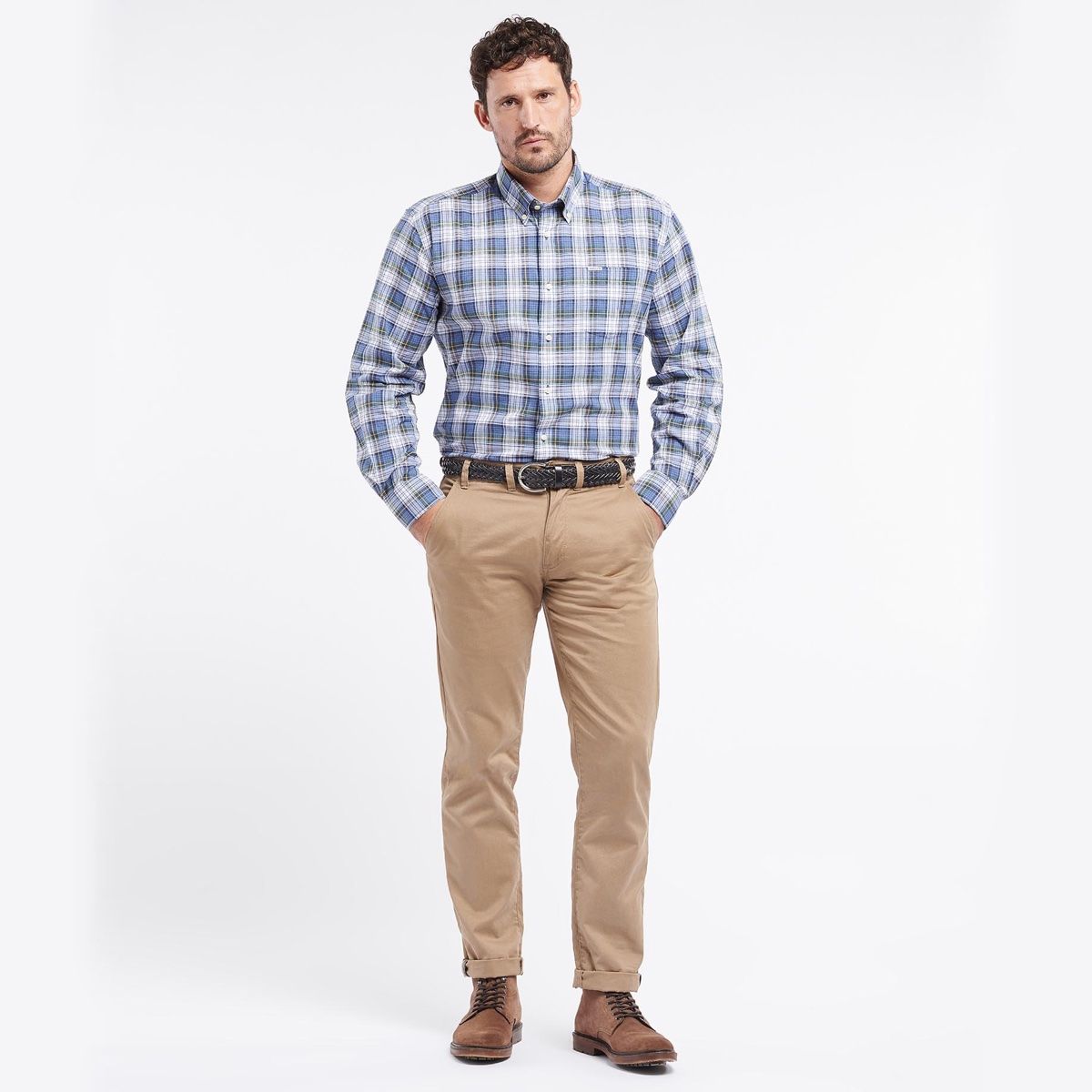 Barbour Sadle Regular Fit Men's Shirt | Navy