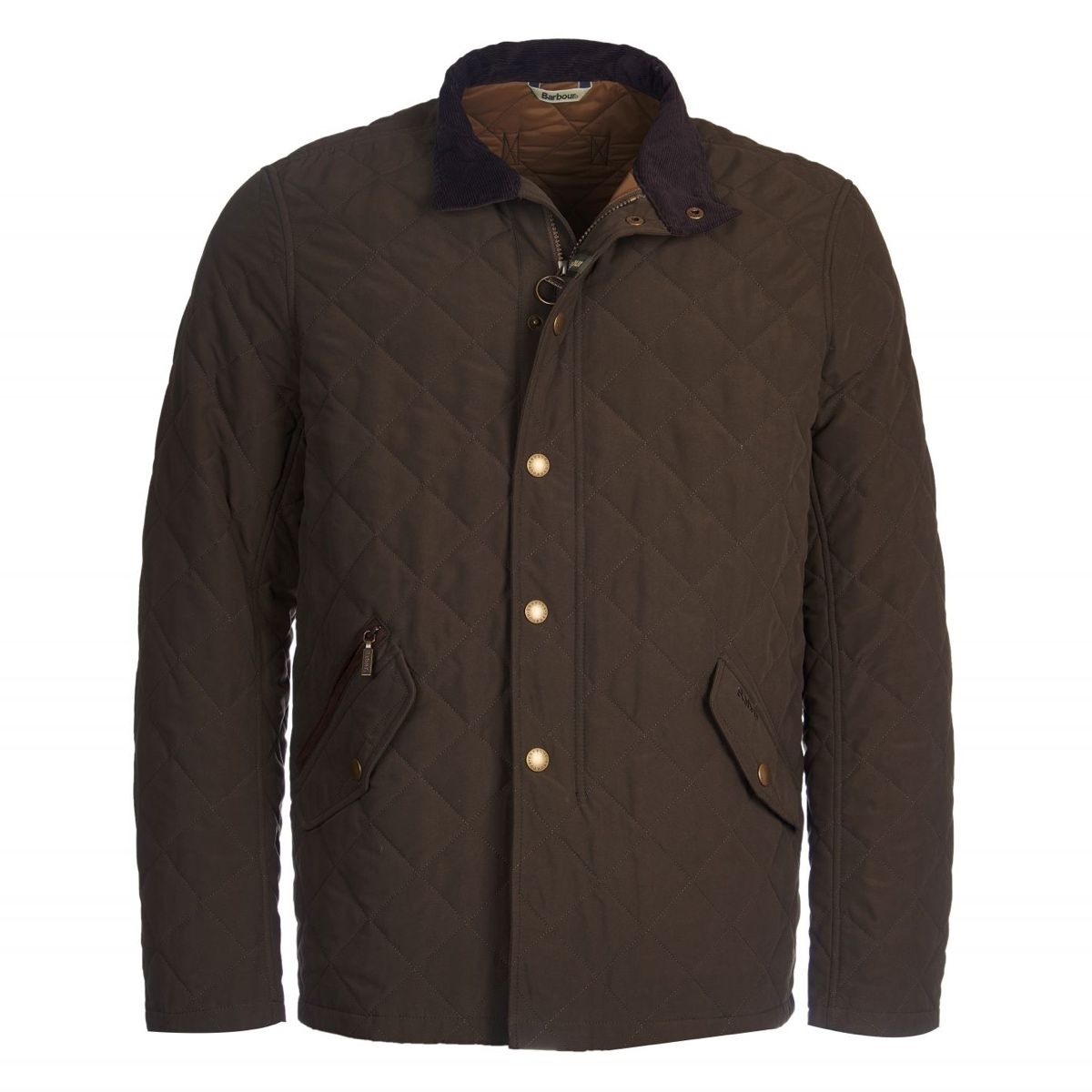 Barbour Shoveler Quilted Men's Jacket | Dark Olive