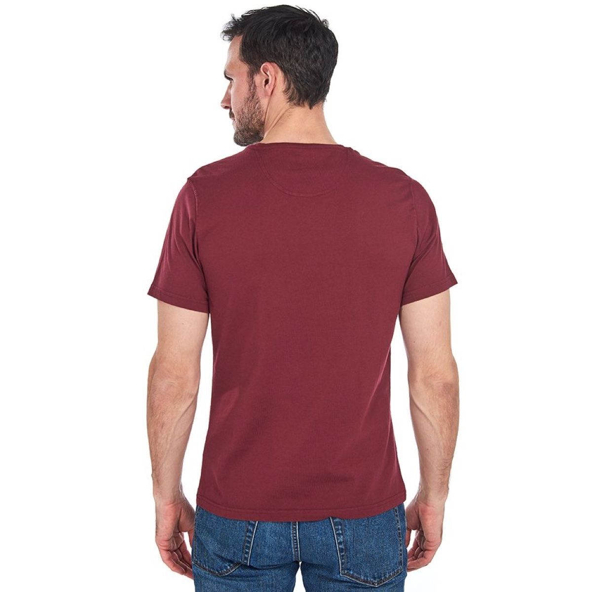 Barbour Men's Sports T-Shirt | Ruby