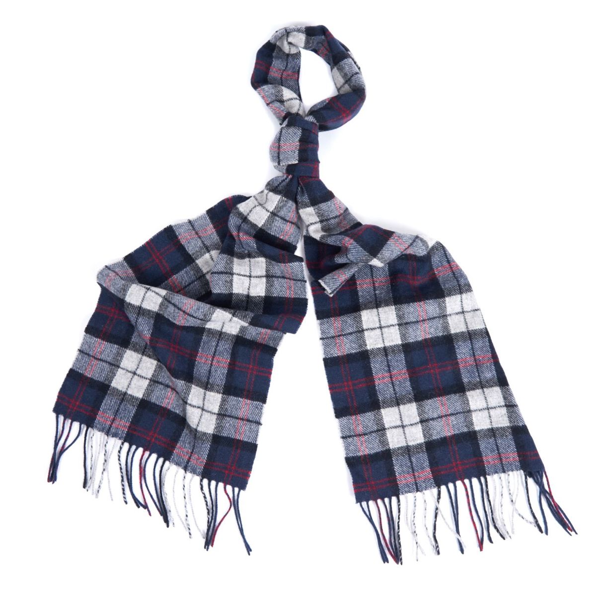 Barbour Tartan Lambswool Scarf | Blue / Grey