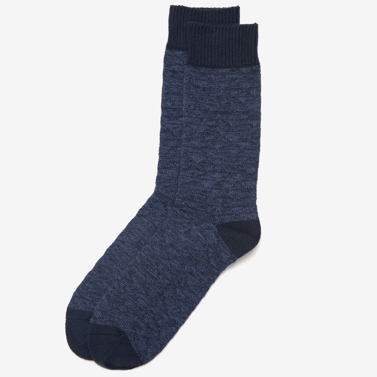 Barbour Texture Twist Stripe Socks | Navy