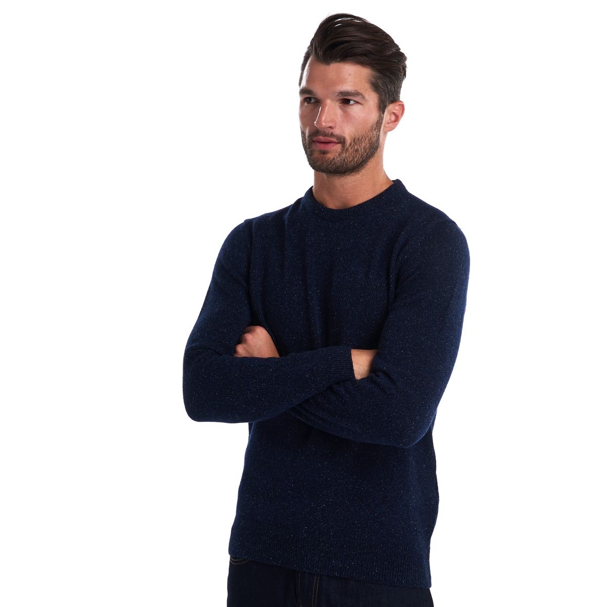 Barbour Tisbury Crew Neck Men's Jumper | Navy