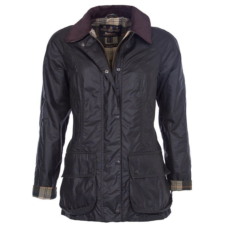 Front view Barbour Beadnell in Sage