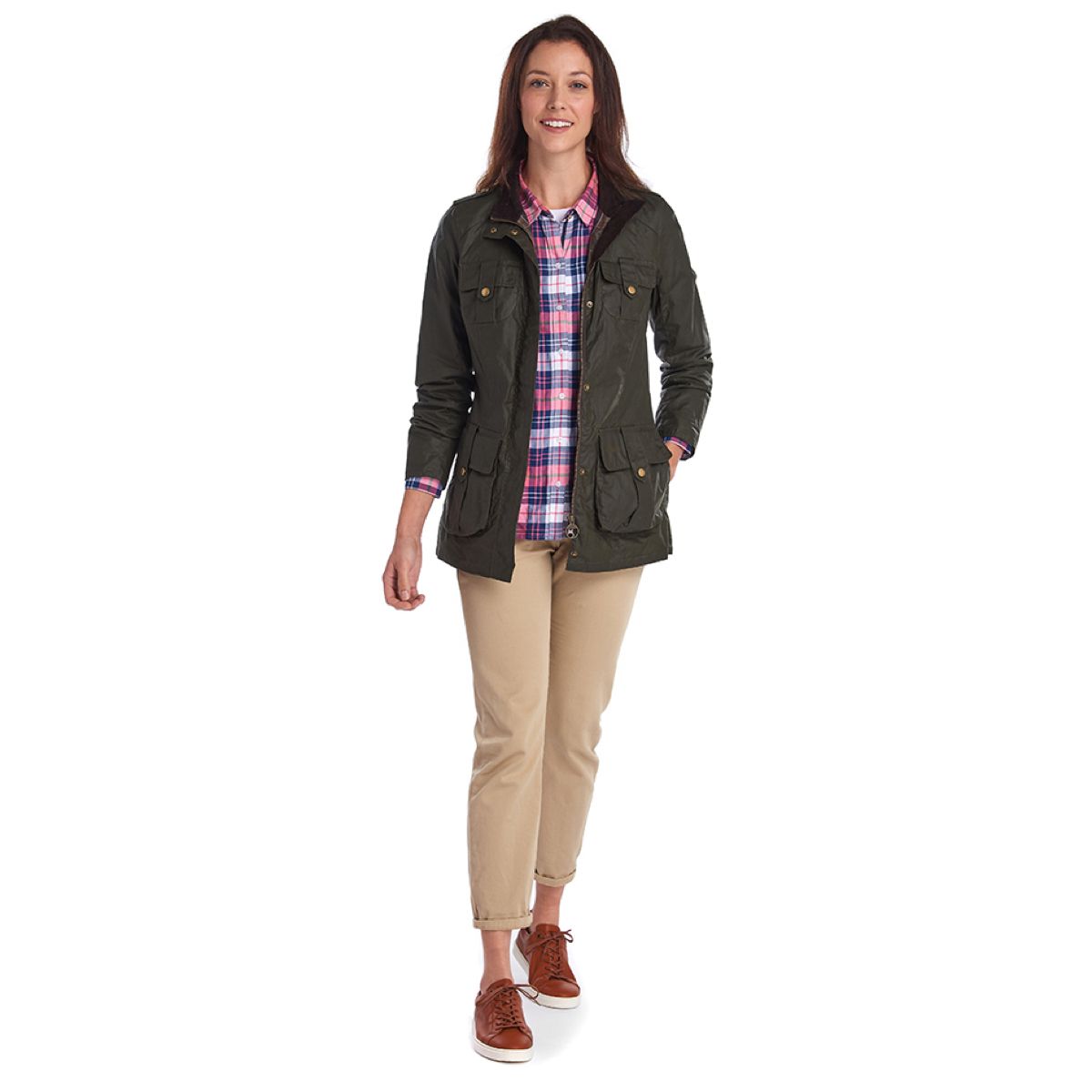Barbour Lightweight Defence Women's Waxed Jacket | Archive Olive