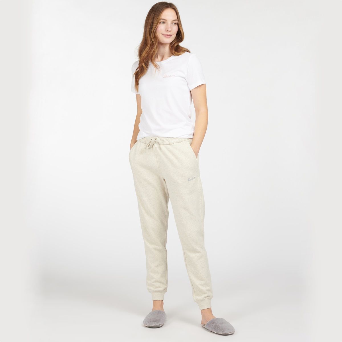 Barbour Rosie Women's Lounge Jogger | Ecru Marl