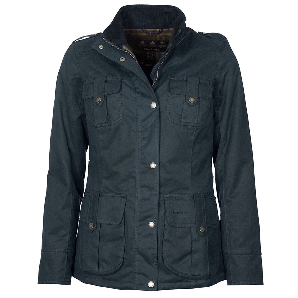 Barbour Winter Defence Women's Waxed Jacket | Navy