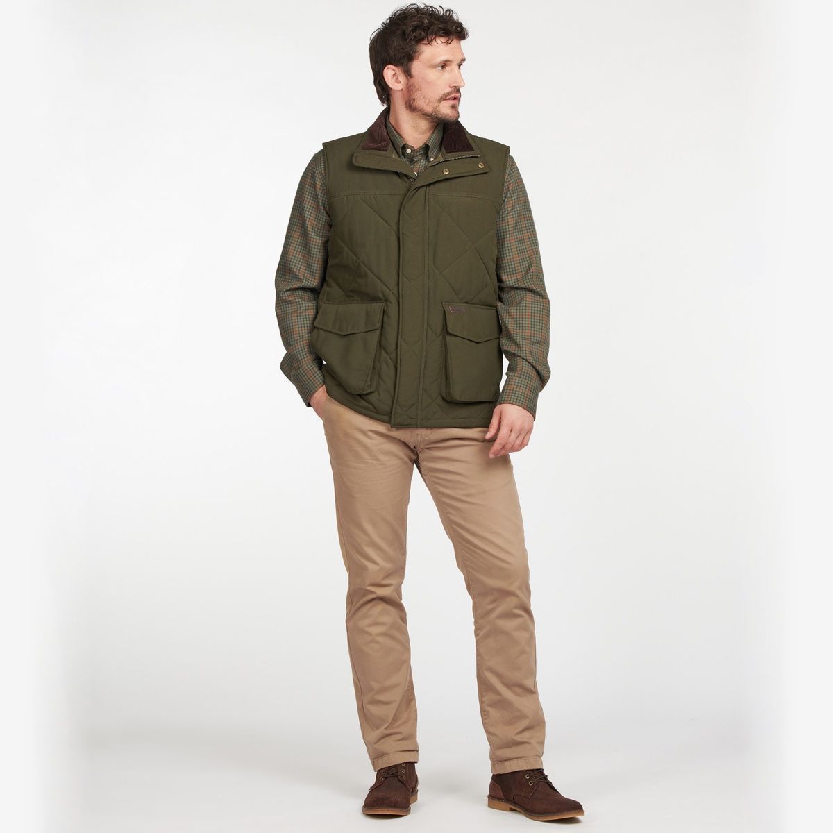 Barbour Winterdale Quilted Men's Gilet | Dark Olive
