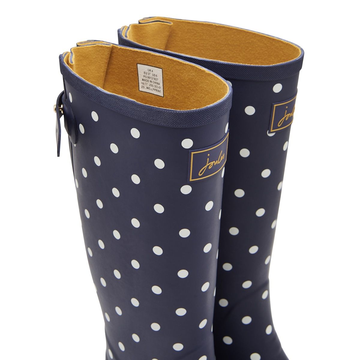 Joules Welly Print Women's Wellingtons | French Navy Spot