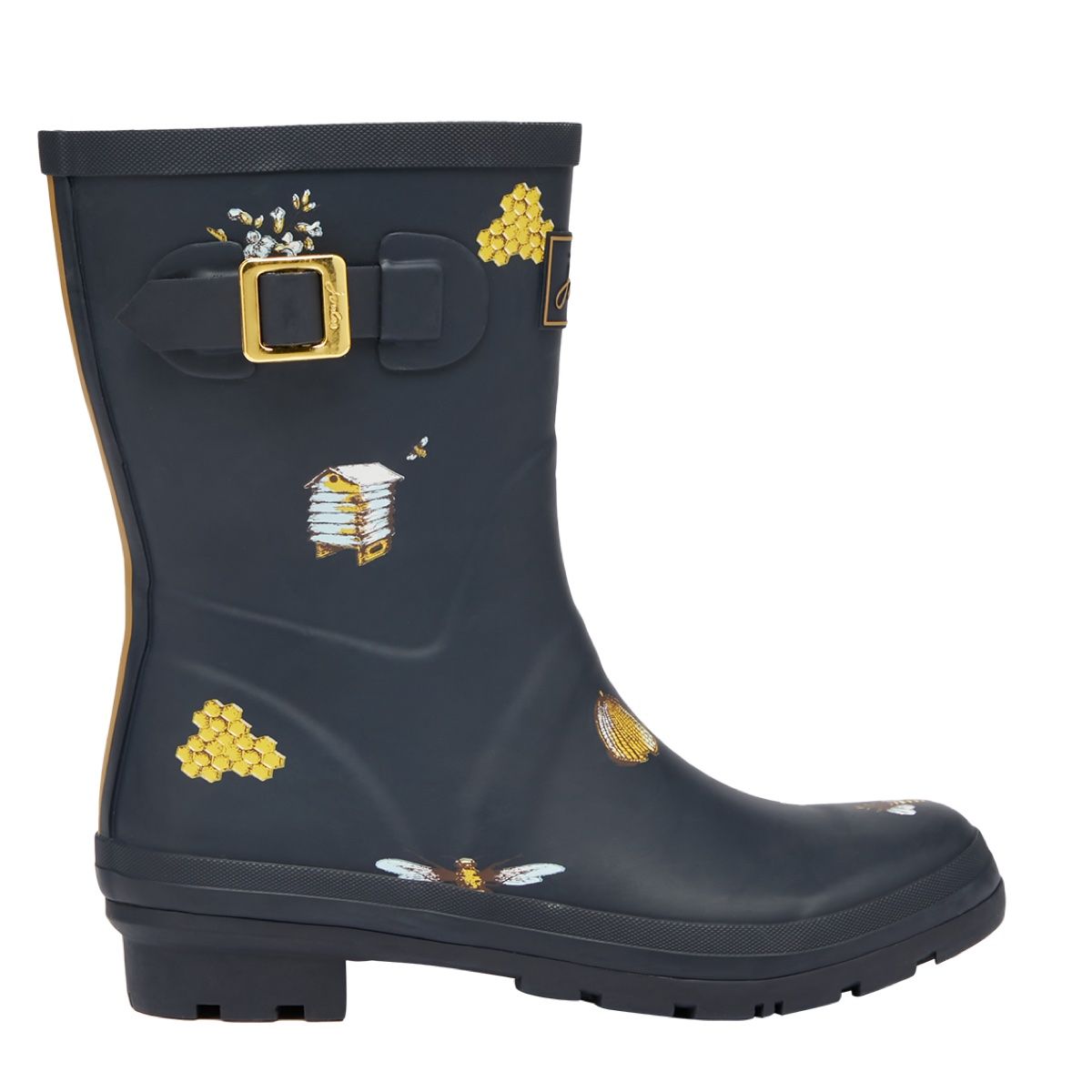Joules Molly Mid Height Women's Wellingtons | Navy Bee Keeper