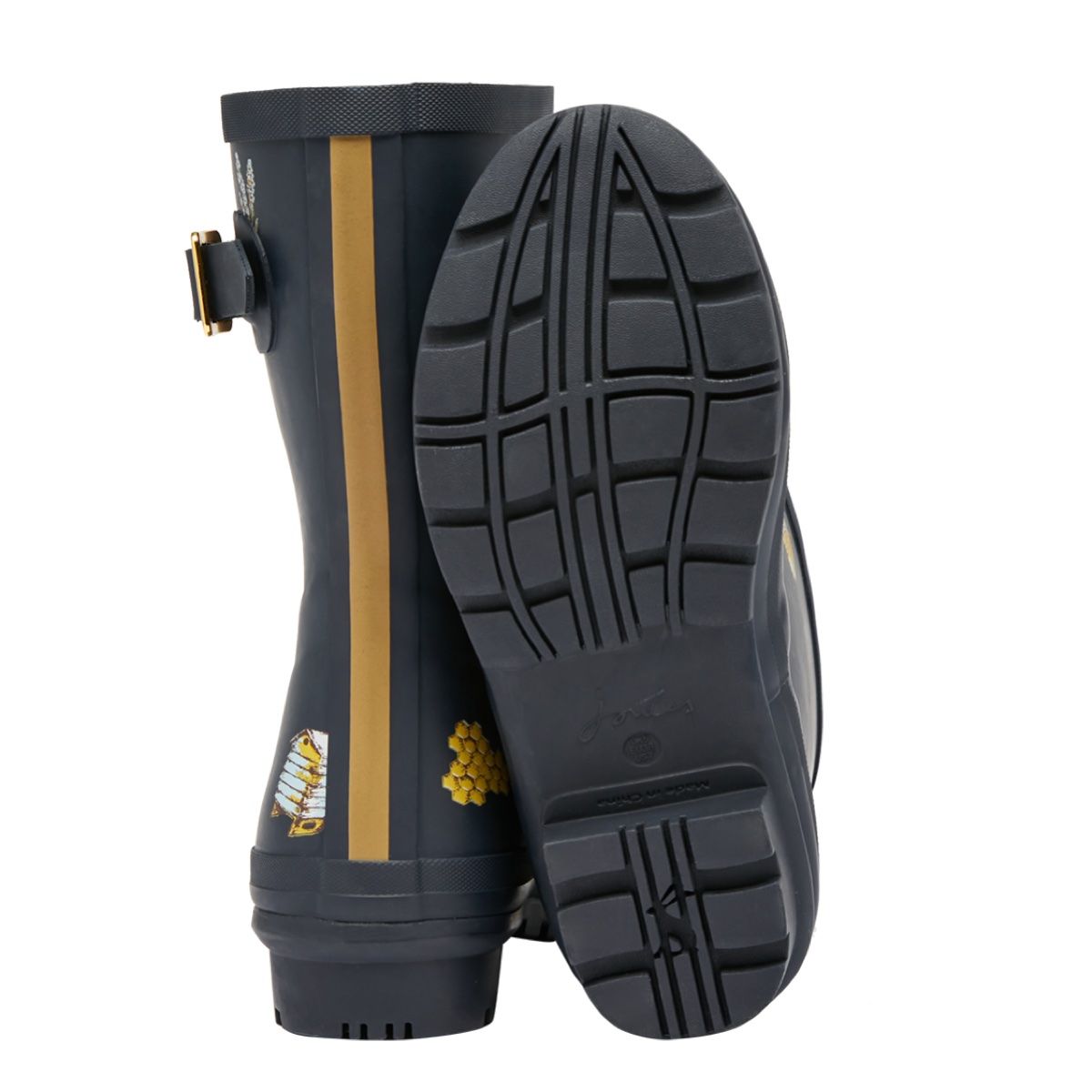 Joules Molly Mid Height Women's Wellingtons | Navy Bee Keeper