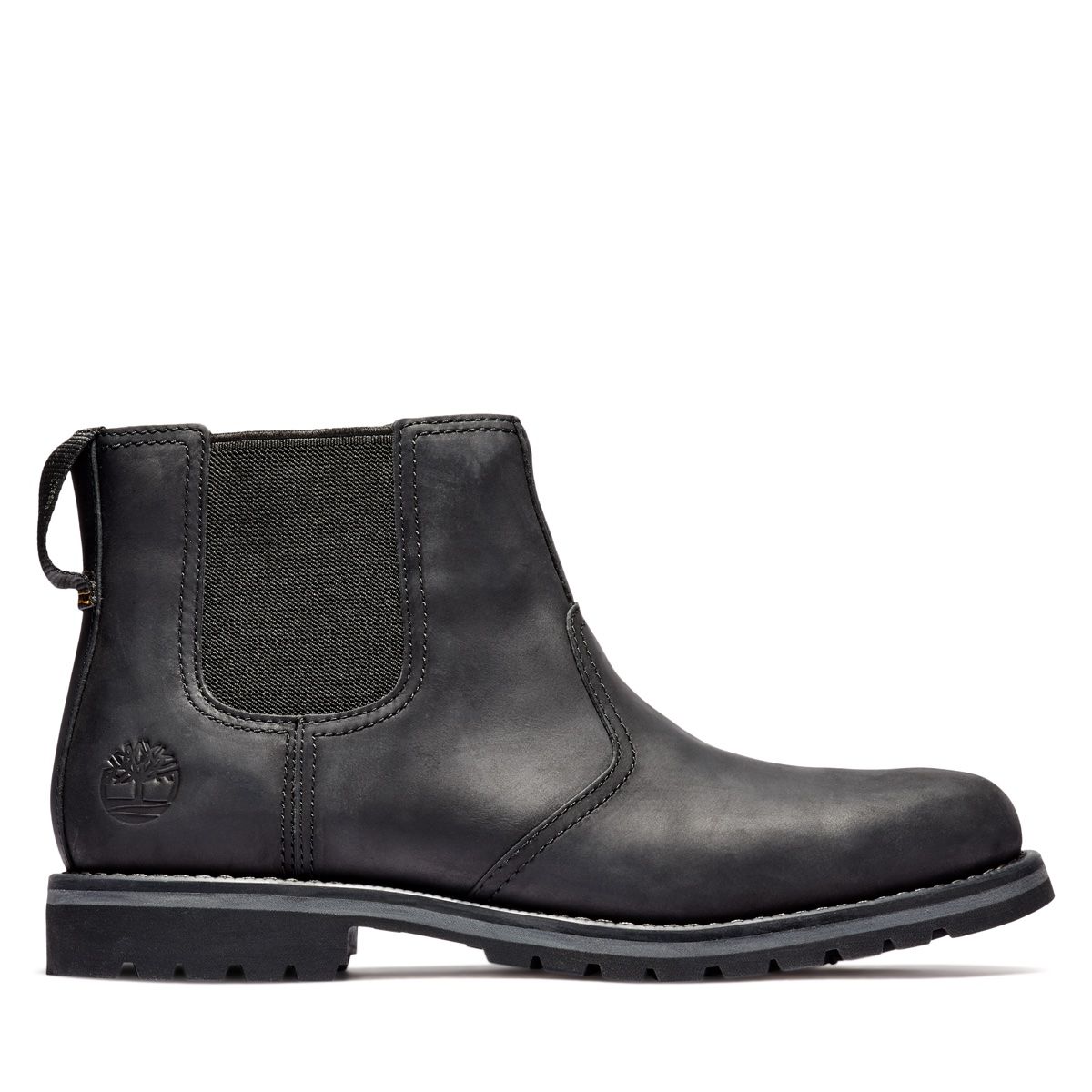 Timberland Larchmont Chelsea Men's Boots in Black Full Grain Leather
