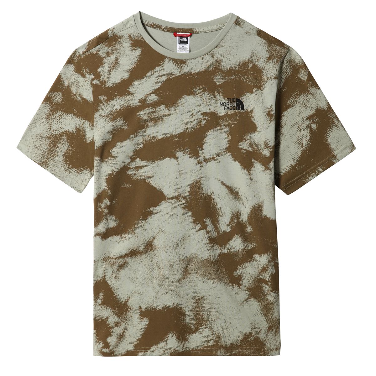 The North Face Simple Dome Men's T-Shirt | Military Olive Retro Dye Print
